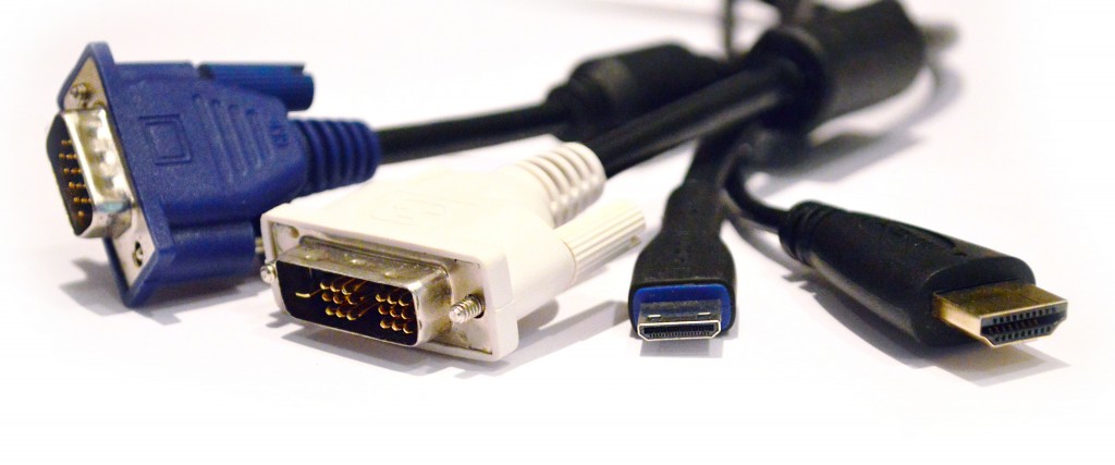 VGA, DVI, MiniHDMI, HDMI Connectors