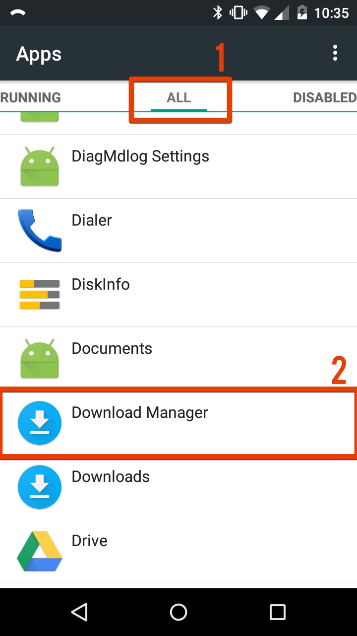 App Settings Download Manager